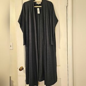 Ann Taylor Loft Navy Blue Duster, Size Large